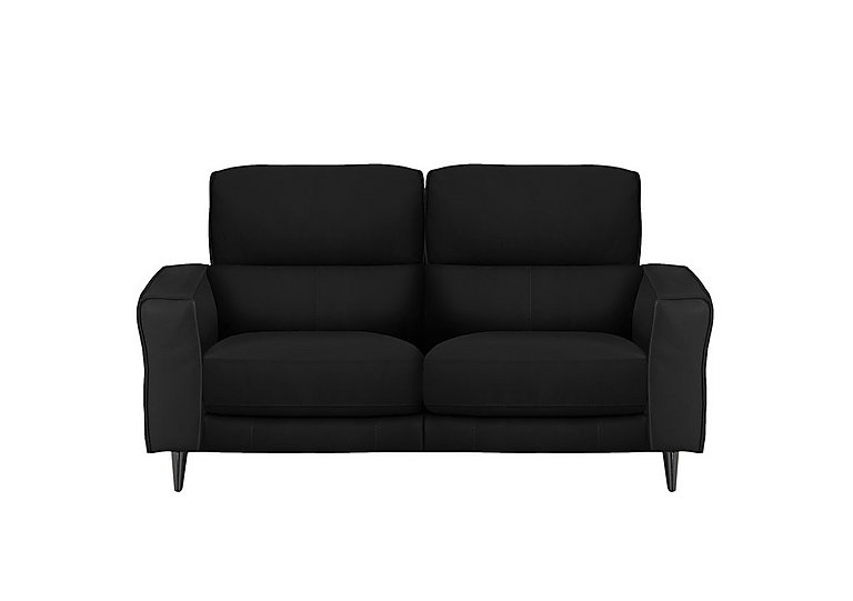Axel 2 Seater NC Leather Power Recliner Sofa - Black