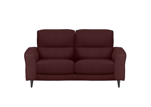 Axel 2 Seater NC Leather Sofa  NC Deep Red | Bed Sava