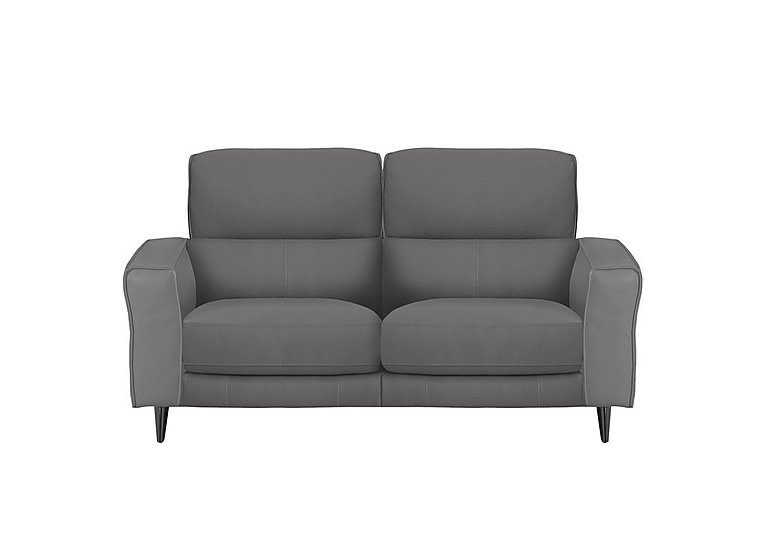 Axel 2 Seater NC Leather Power Recliner Sofa - Sleet
