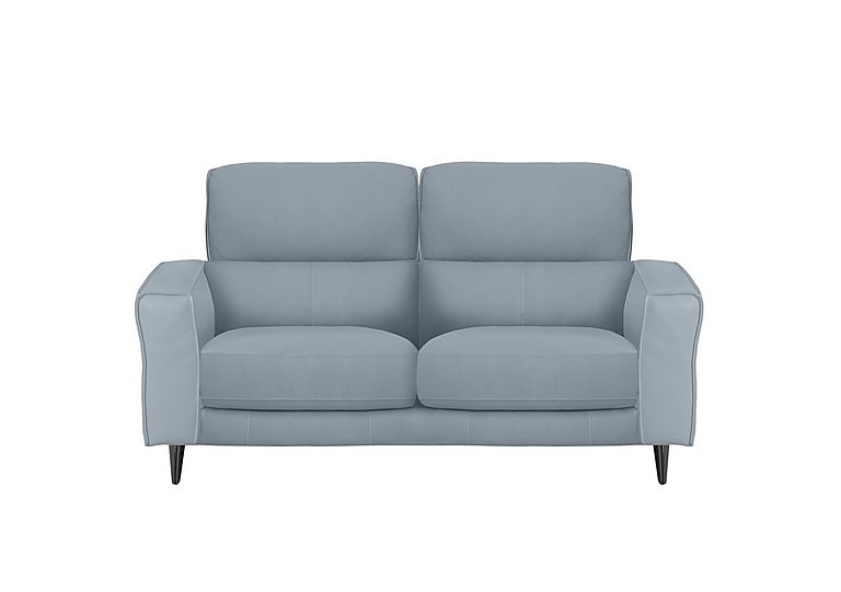 Axel 2 Seater NC Leather Sofa - Pearl Blue