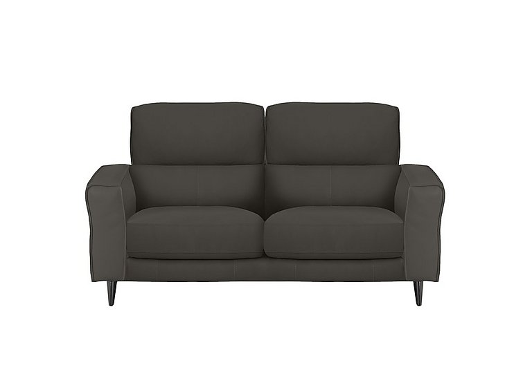 Axel 2 Seater NC Leather Sofa - Charcoal Grey