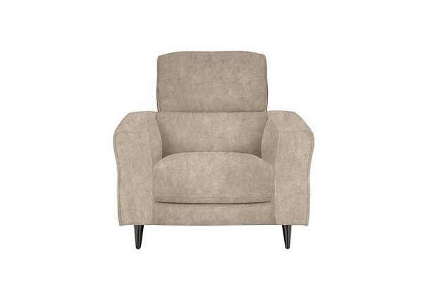 Axel Fabric Armchair with Power Recliner  Cream | Bed Sava