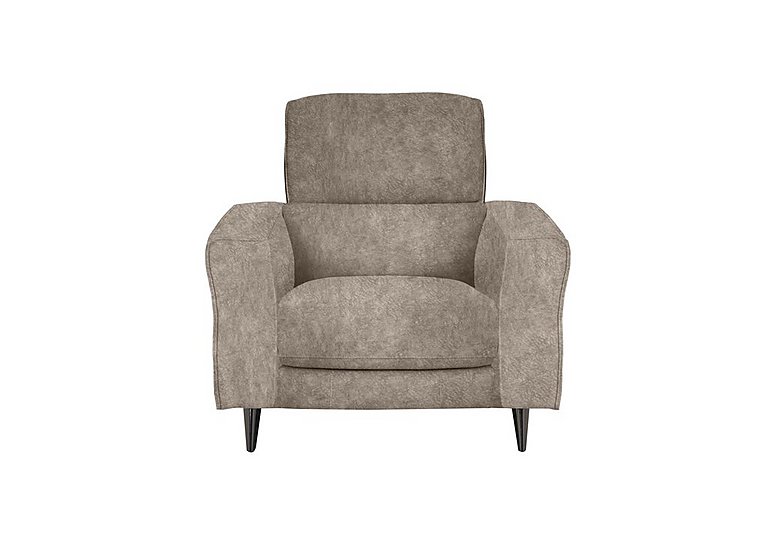 Axel Fabric Armchair - Mink
