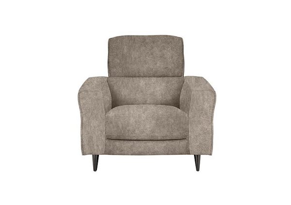 Axel Fabric Armchair with Power Recliner  Mink | Bed Sava