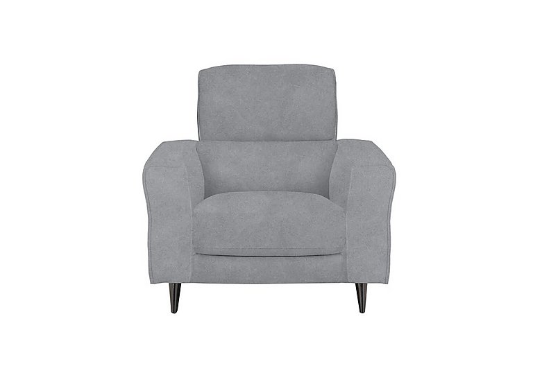 Axel Fabric Armchair - Bluish Grey