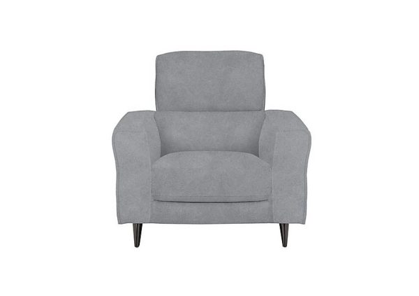 Axel Fabric Armchair with Power Recliner  Bluish Grey | Bed Sava