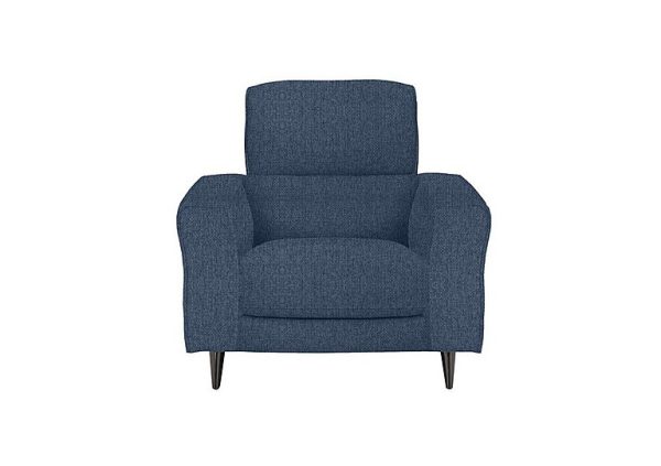 Axel Fabric Armchair with Power Recliner  R38 Blue | Bed Sava