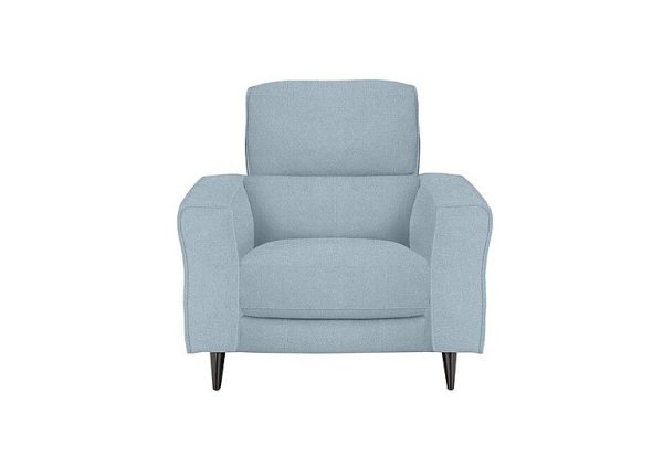 Axel Fabric Armchair with Power Recliner  Baby Blue | Bed Sava