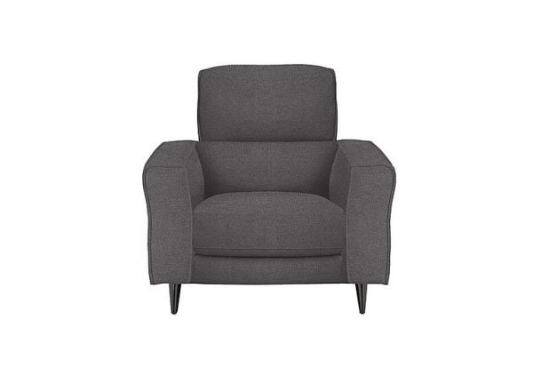 Axel Fabric Armchair with Power Recliner  Iron Grey | Bed Sava