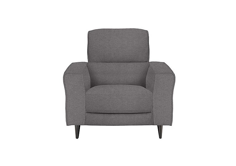 Axel Fabric Armchair - Charcoal Gray