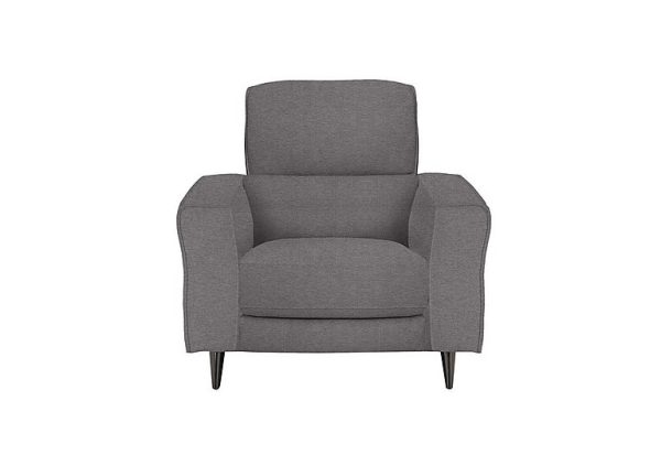 Axel Fabric Armchair with Power Recliner  Charcoal Gray | Bed Sava