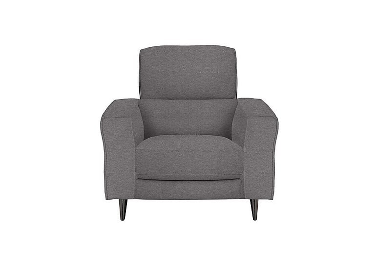 Axel Fabric Armchair with Power Recliner - Charcoal Gray