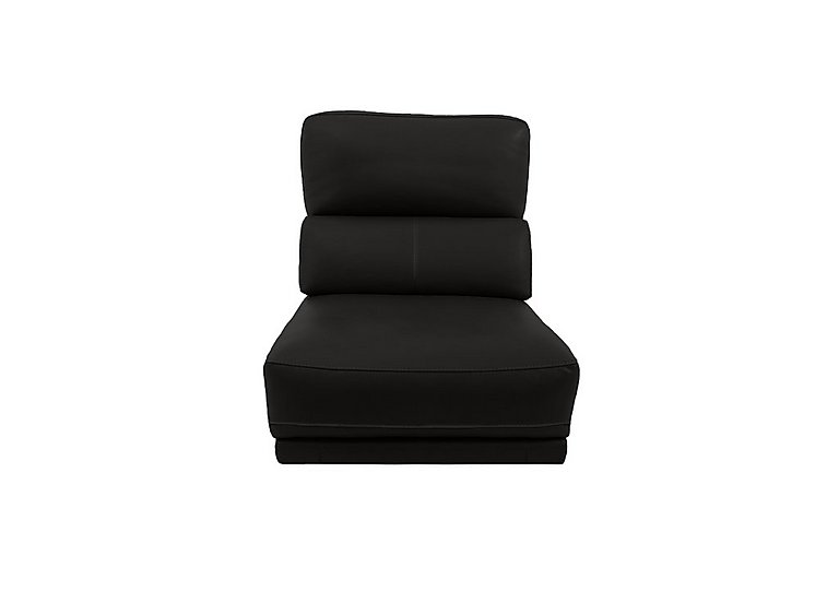 Axel BV Leather 1.25 Seater Armless Unit - Power Recliner - Classic Black