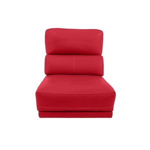 Axel BV Leather 125 Seater Armless Unit  Power Recliner  Pure Red | Bed Sava