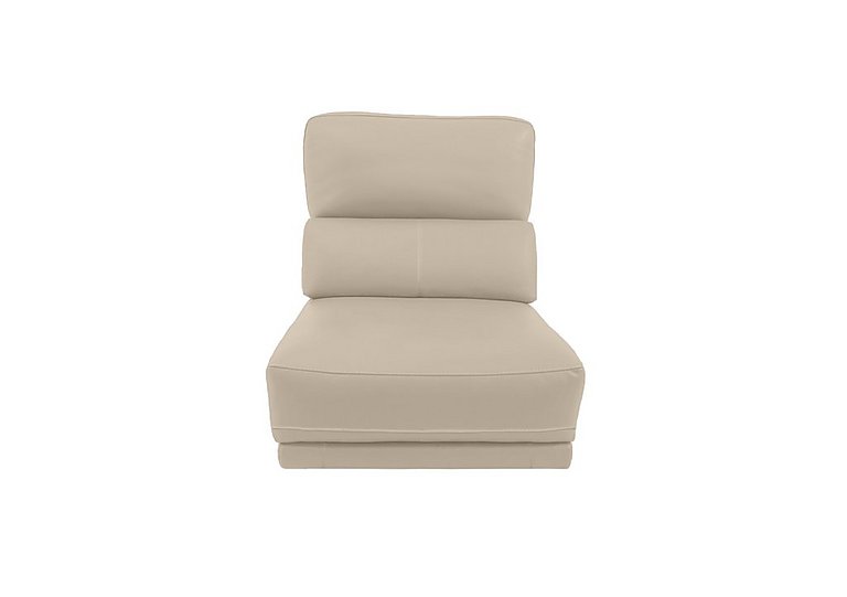 Axel BV Leather 1.25 Seater Armless Unit - Dapple Grey