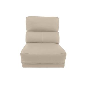 Axel BV Leather 125 Seater Armless Unit  Power Recliner  Dapple Grey | Bed Sava