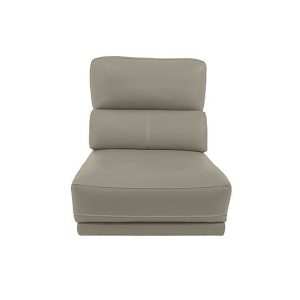 Axel BV Leather 125 Seater Armless Unit  Power Recliner  BV Taupe | Bed Sava