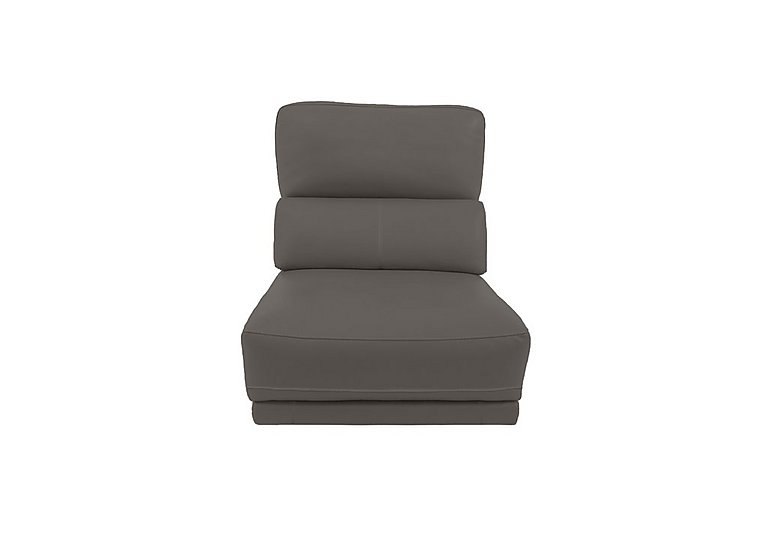 Axel BV Leather 1.25 Seater Armless Unit - Power Recliner - BV Elephant