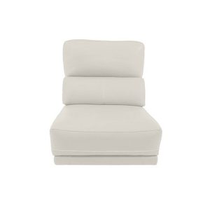 Axel BV Leather 125 Seater Armless Unit  Power Recliner  Frost | Bed Sava