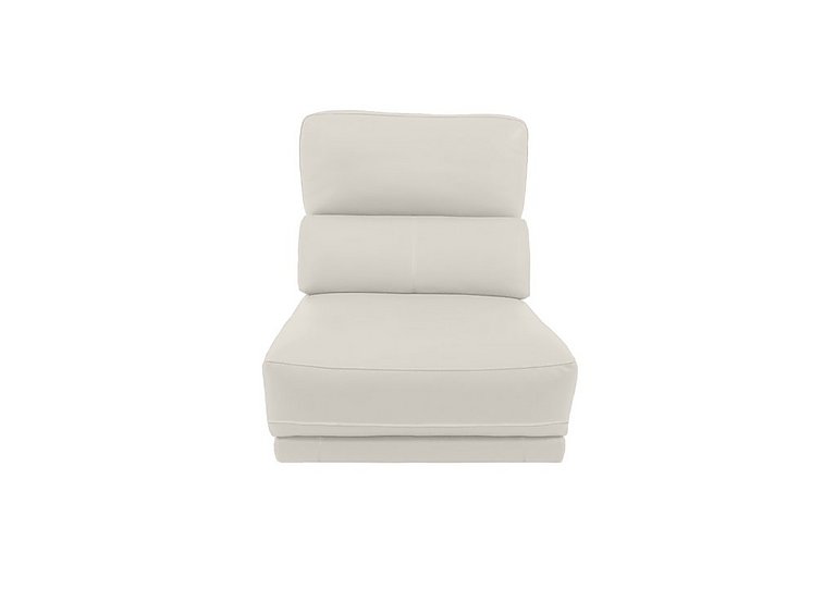 Axel BV Leather 1.25 Seater Armless Unit - Power Recliner - Frost