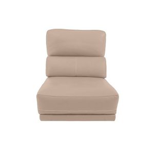 Axel BV Leather 125 Seater Armless Unit  Power Recliner  BV Pebble | Bed Sava