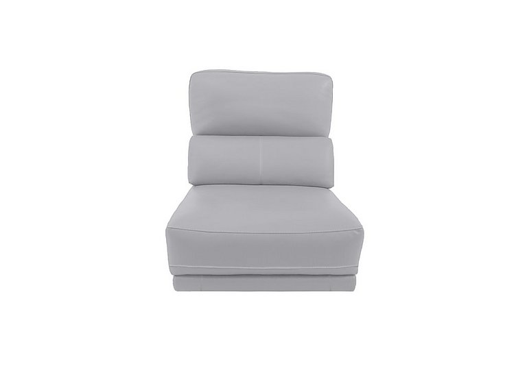 Axel HW Leather 1.25 Seater Armless Unit - Grey