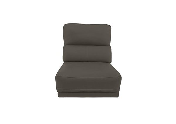 Axel HW Leather 125 Seater Armless Unit  Power Recliner  Elephant | Bed Sava