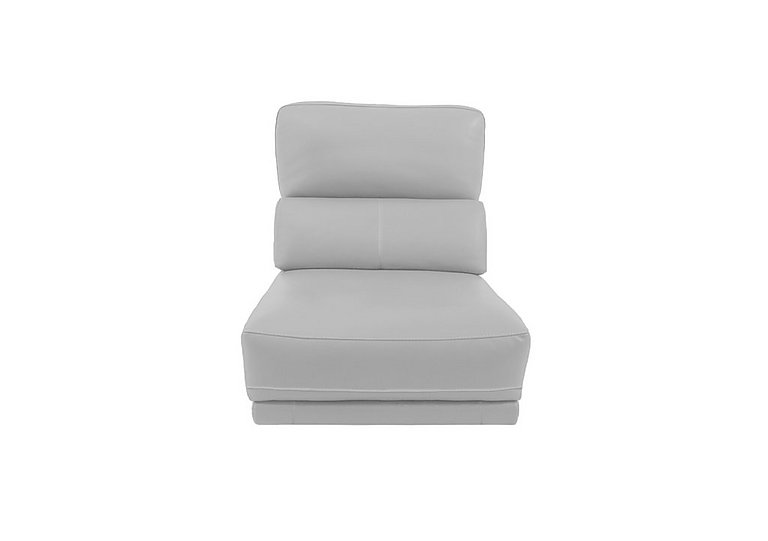Axel NC Leather 1.25 Seater Armless Unit - Power Recliner - Grey