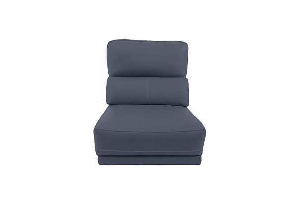 Axel NC Leather 125 Seater Armless Unit  NC Ocean Blue | Bed Sava