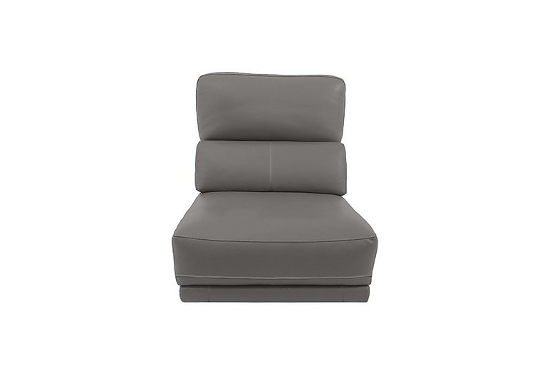 Axel NC Leather 1.25 Seater Armless Unit - Power Recliner - Sleet