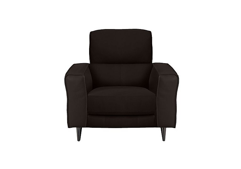 Axel BV Leather Armchair - Dark Chocolate