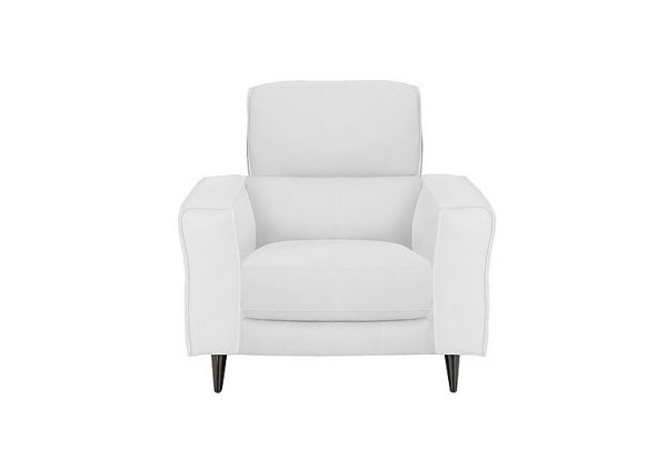 Axel BV Leather Armchair  BV Star White | Bed Sava