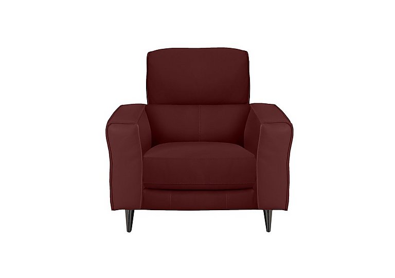 Axel BV Leather Armchair - BV Deep Red