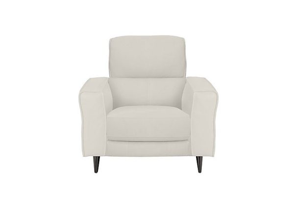 Axel BV Leather Armchair with Power Recliner  Frost | Bed Sava