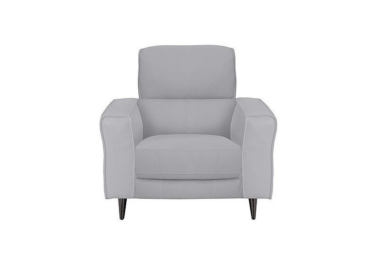 Axel HW Leather Armchair with Power Recliner - Grey