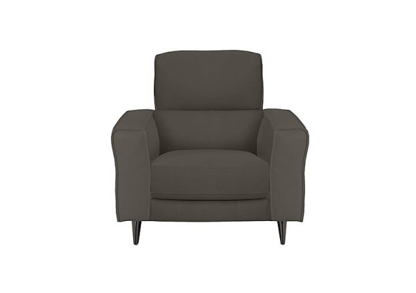 Axel HW Leather Armchair  Elephant | Bed Sava