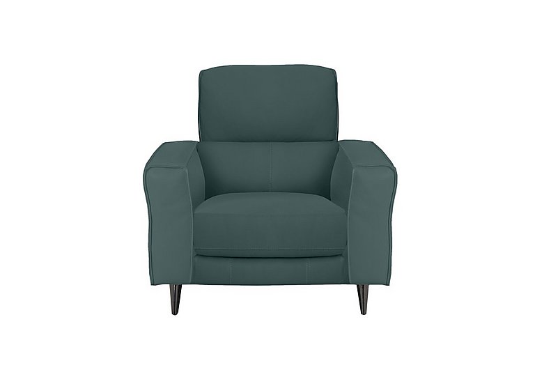 Axel NC Leather Armchair - NC Lake Green
