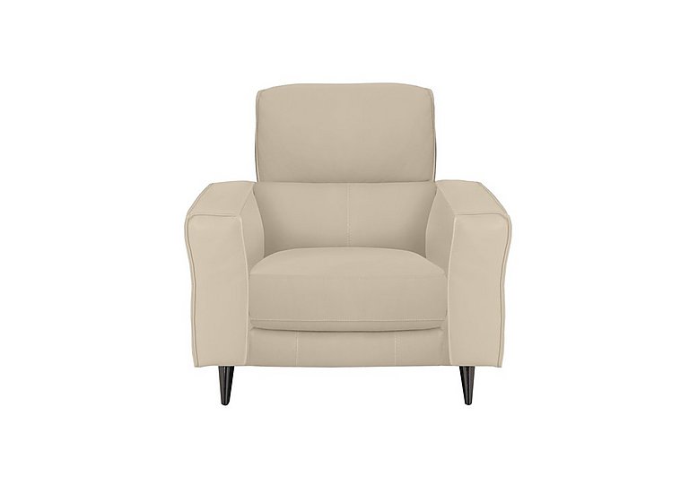 Axel NC Leather Armchair - NC Bisque