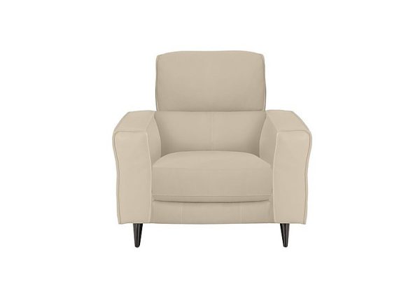 Axel NC Leather Armchair with Power Recliner  NC Bisque | Bed Sava