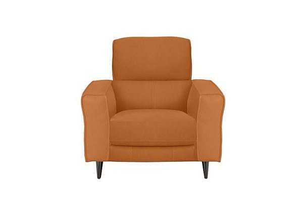 Axel NC Leather Armchair with Power Recliner  NC Honey Yellow | Bed Sava