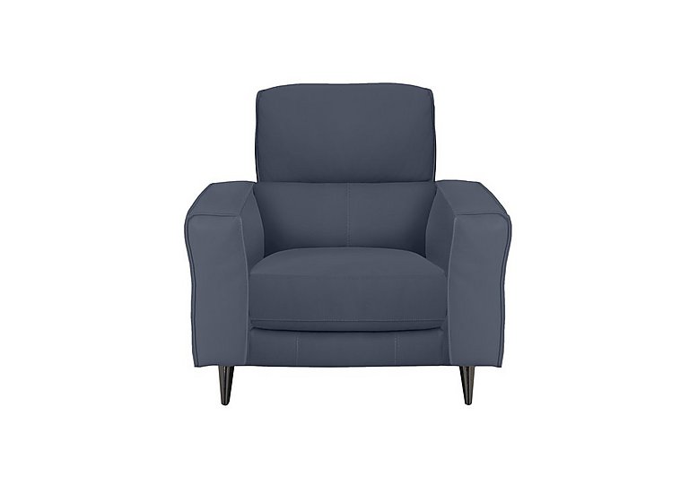 Axel NC Leather Armchair - NC Ocean Blue