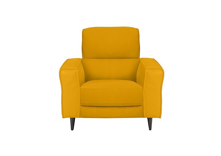 Axel NC Leather Armchair - Sunflower
