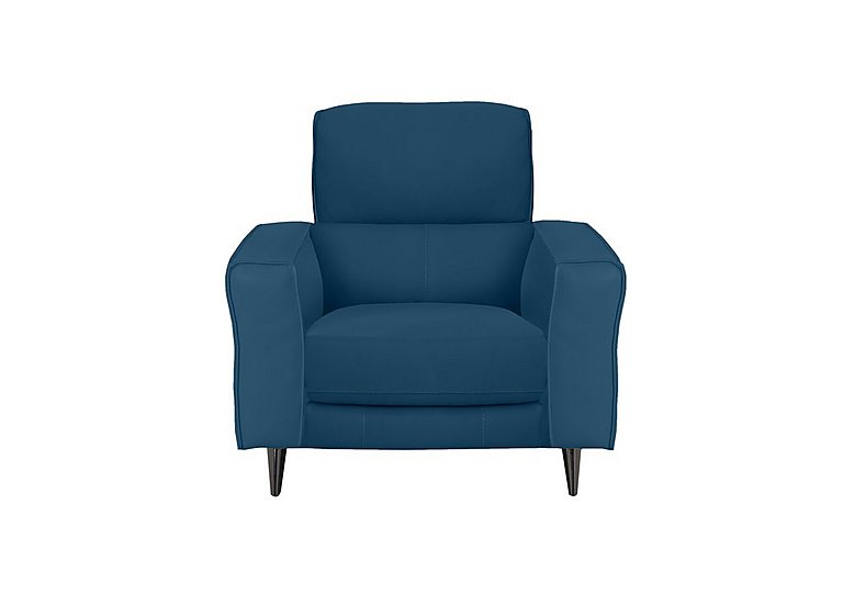 Axel NC Leather Armchair with Power Recliner - Carribean Sea