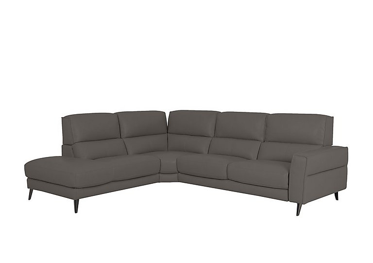 Axel NC Leather Left Hand Facing Chaise End Sofa - NC Elephant