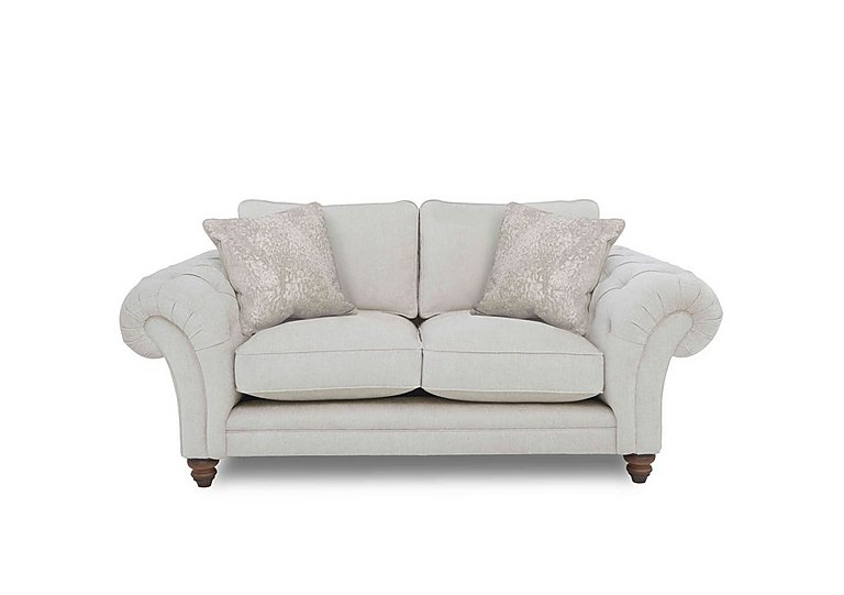 Boutique Collection - Blenheim 2 Seater Classic Back Sofa - Darwin Ivory with Walnut Feet