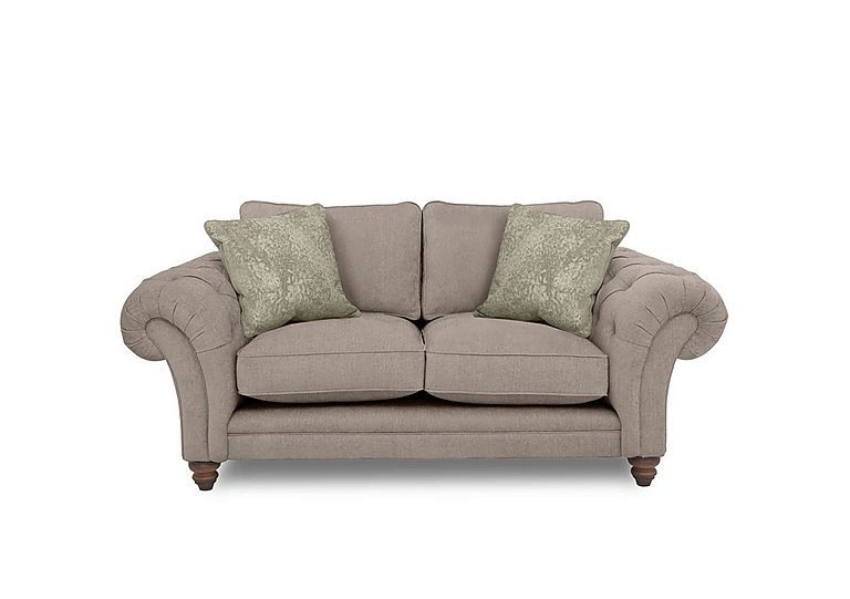 Boutique Collection - Blenheim 2 Seater Classic Back Sofa - Darwin Mink with Walnut Feet