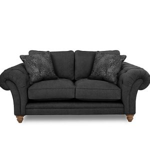 Boutique Collection  Blenheim 2 Seater Classic Back Sofa  Darwin Raven with Oak Feet | Bed Sava