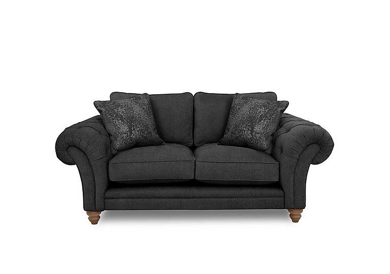 Boutique Collection - Blenheim 2 Seater Classic Back Sofa - Darwin Raven with Oak Feet