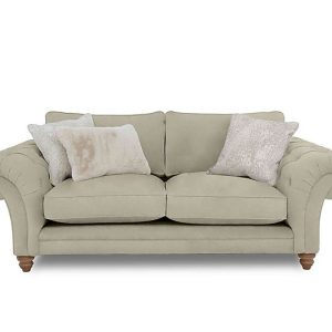 Boutique Collection  Blenheim 3 Seater Classic Back Sofa  Marlborough Wicker Ivory with Oak Feet | Bed Sava