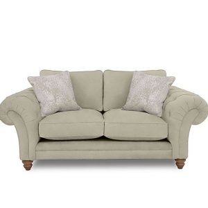 Boutique Collection  Blenheim 2 Seater Classic Back Sofa  Marlborough Wicker Ivory with Oak Feet | Bed Sava